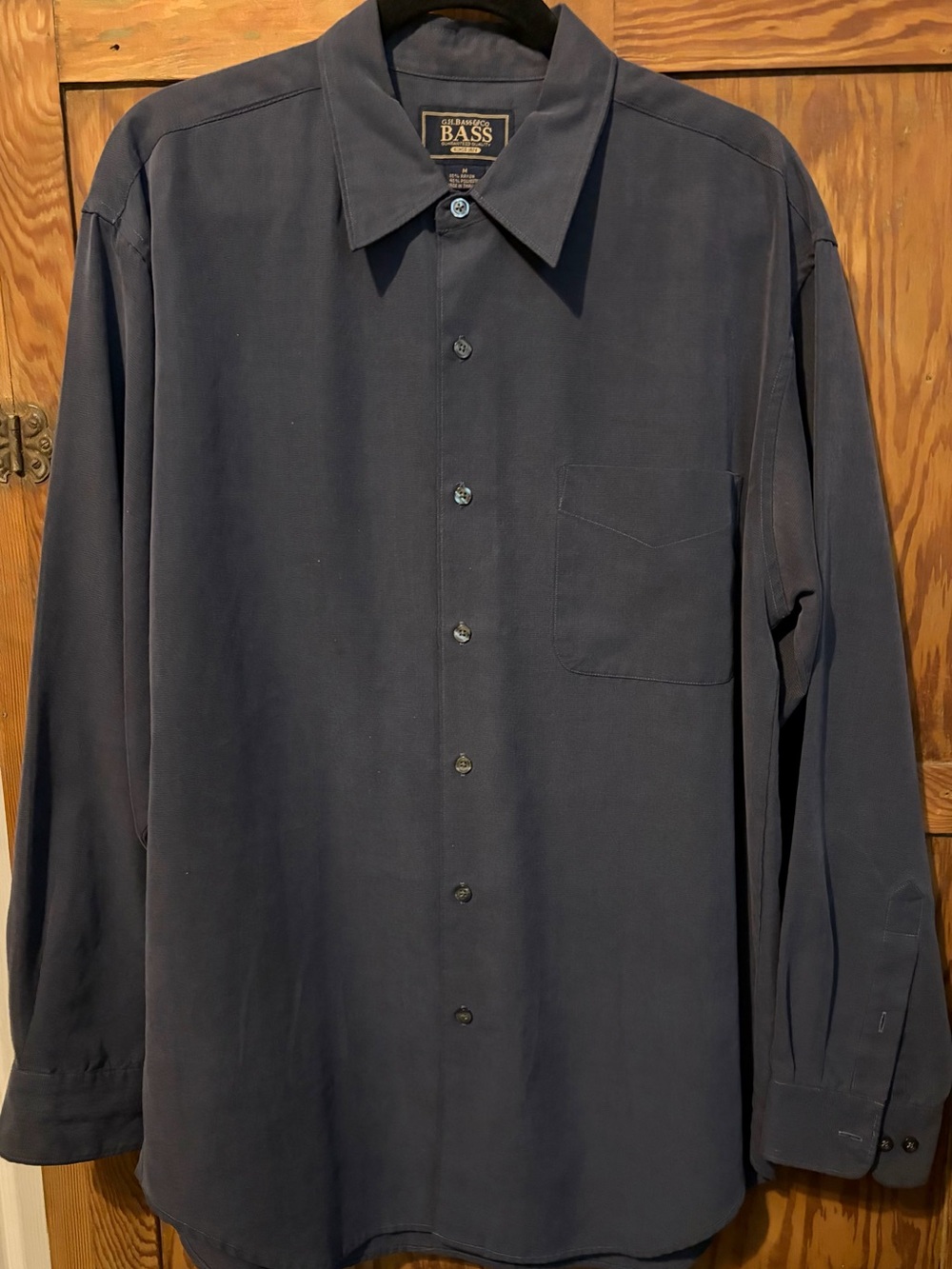 G.H. Bass & Co. Dark Gray Long-Sleeve Button-Up Shirt. Medium. EUC.